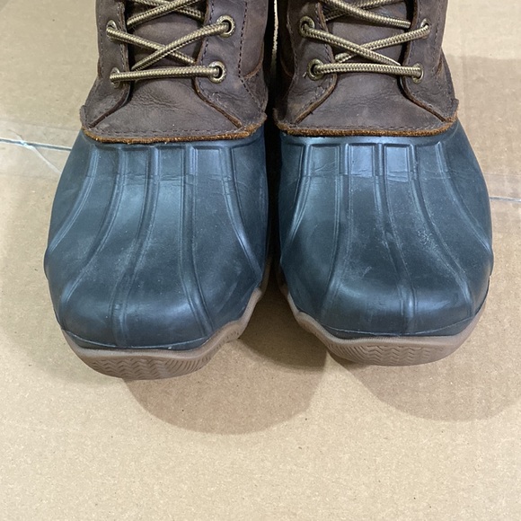 Sperry Top-Sider Brewster Duck Boots, Brown Leather/Black, Mens 10 - Picture 4 of 9